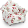 Vintage Style Dollhouse Miniature Sofa and Armchair Set