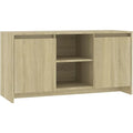 TV Cabinet with Shelves for Televisions up to 43 Inches Sonoma Oak 102 x 37.5 x 52.5 cm