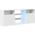 Mobile porta TV con luci LED bianco 120 x 30 x 50 cm